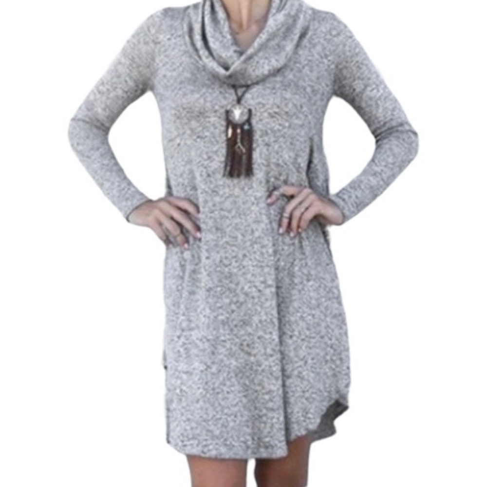 Nine Britton Sweater Dress Cowl Neck Long Sleeve